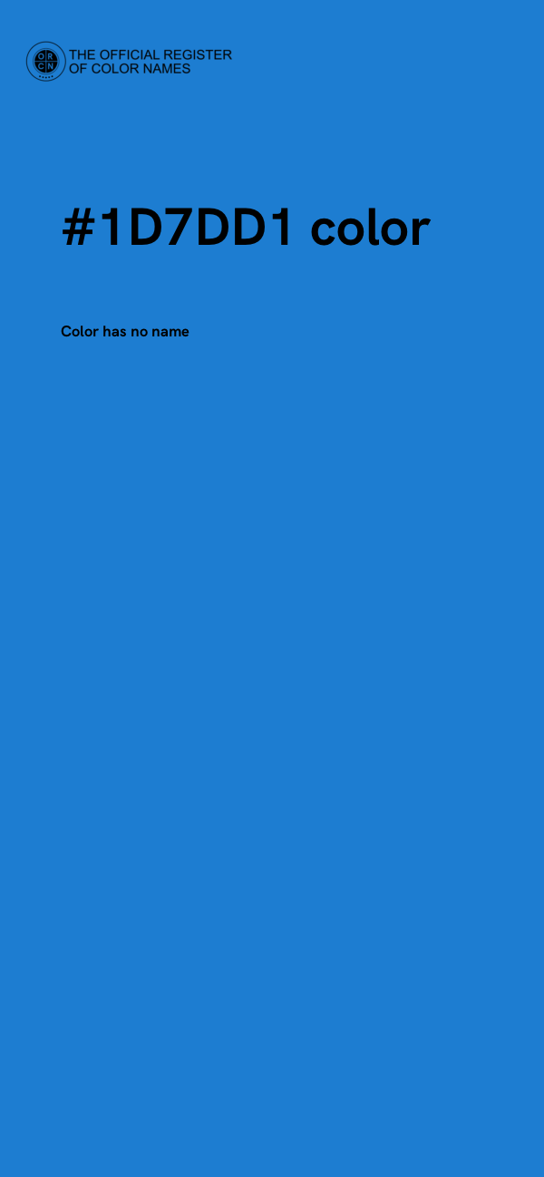 #1D7DD1 color image