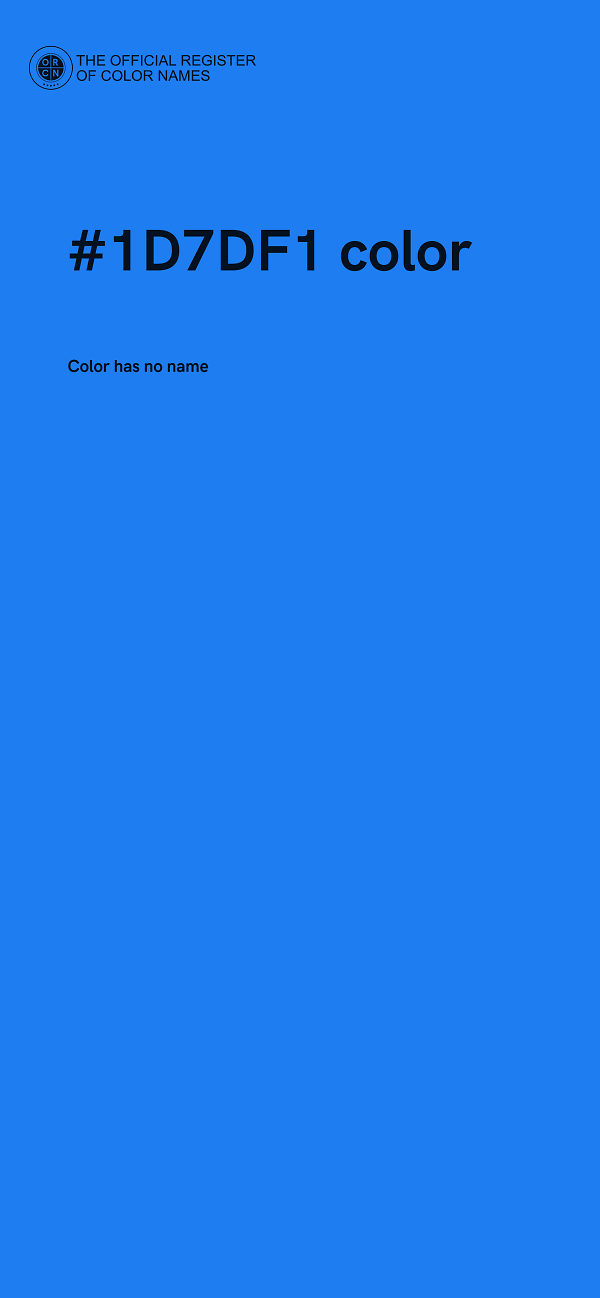 #1D7DF1 color image