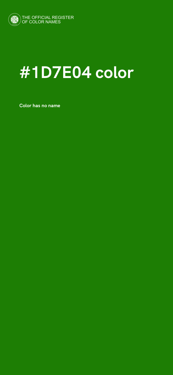 #1D7E04 color image