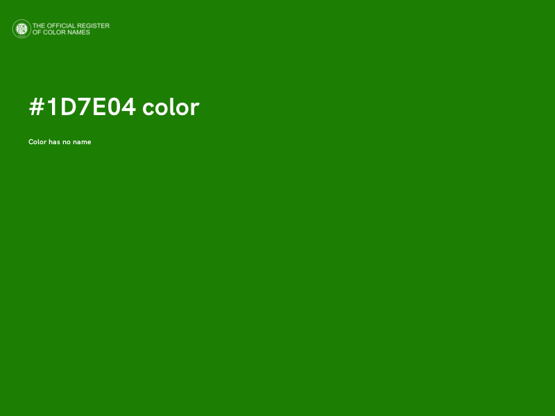 #1D7E04 color image