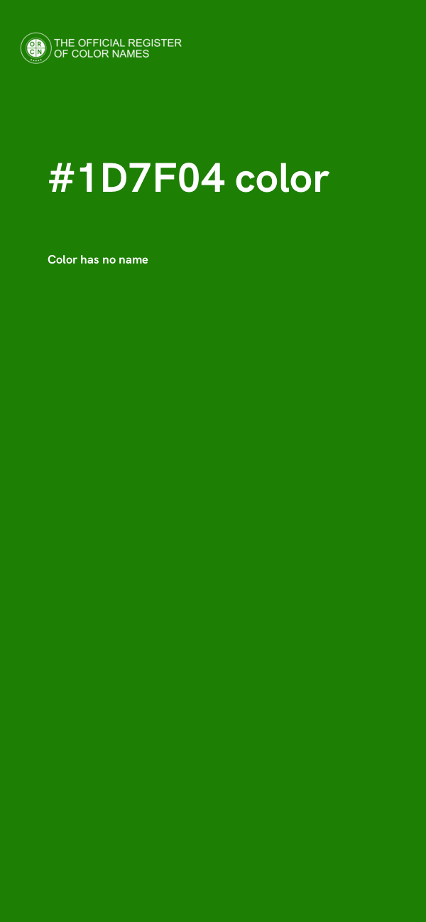 #1D7F04 color image