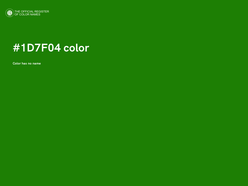 #1D7F04 color image