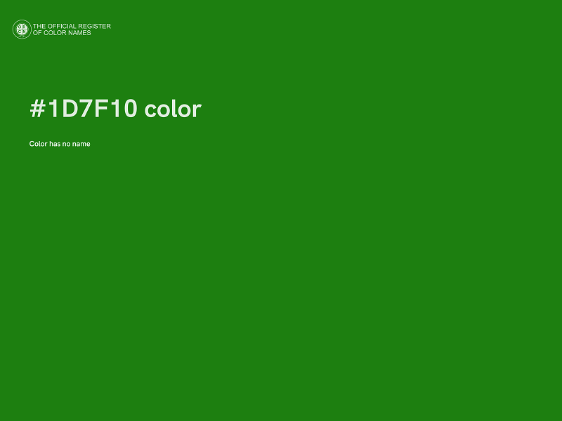 #1D7F10 color image