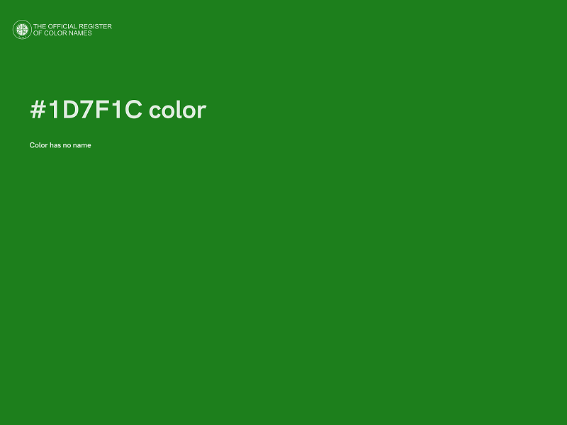 #1D7F1C color image