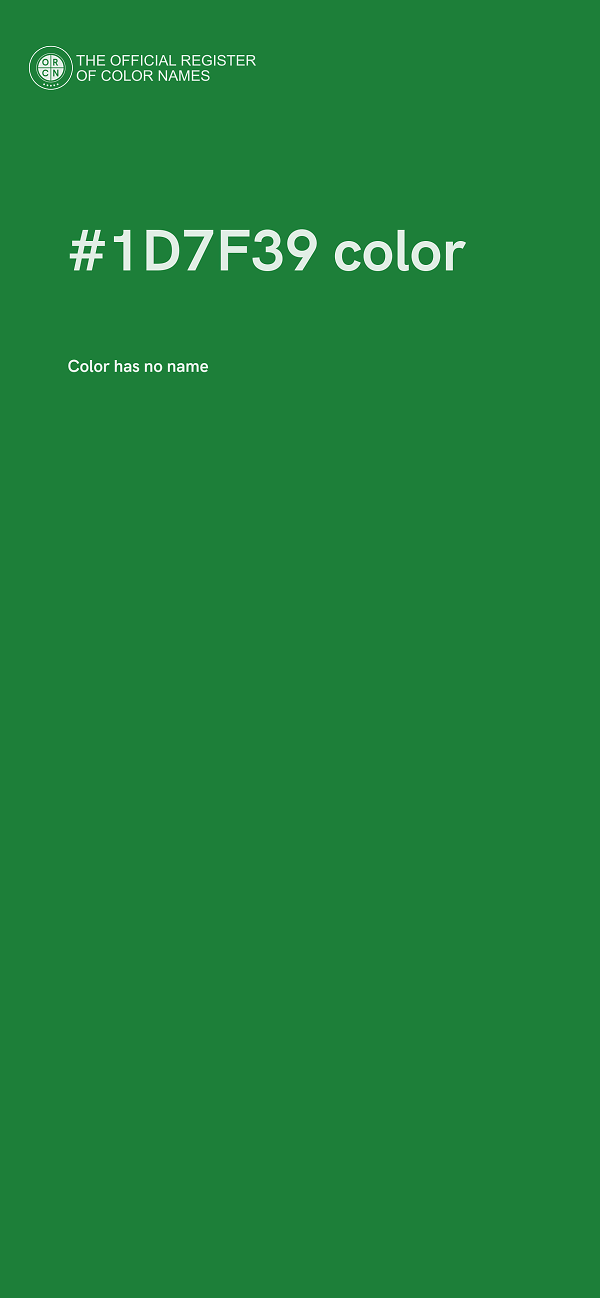 #1D7F39 color image