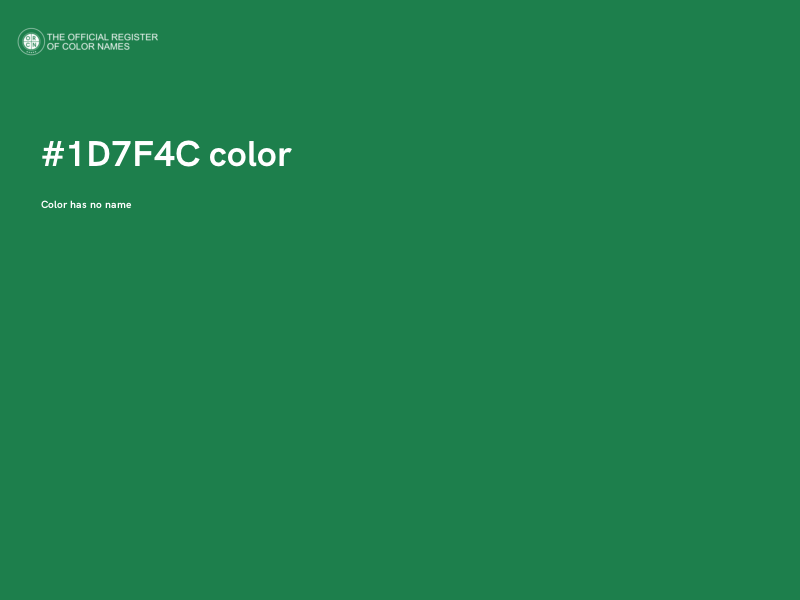 #1D7F4C color image