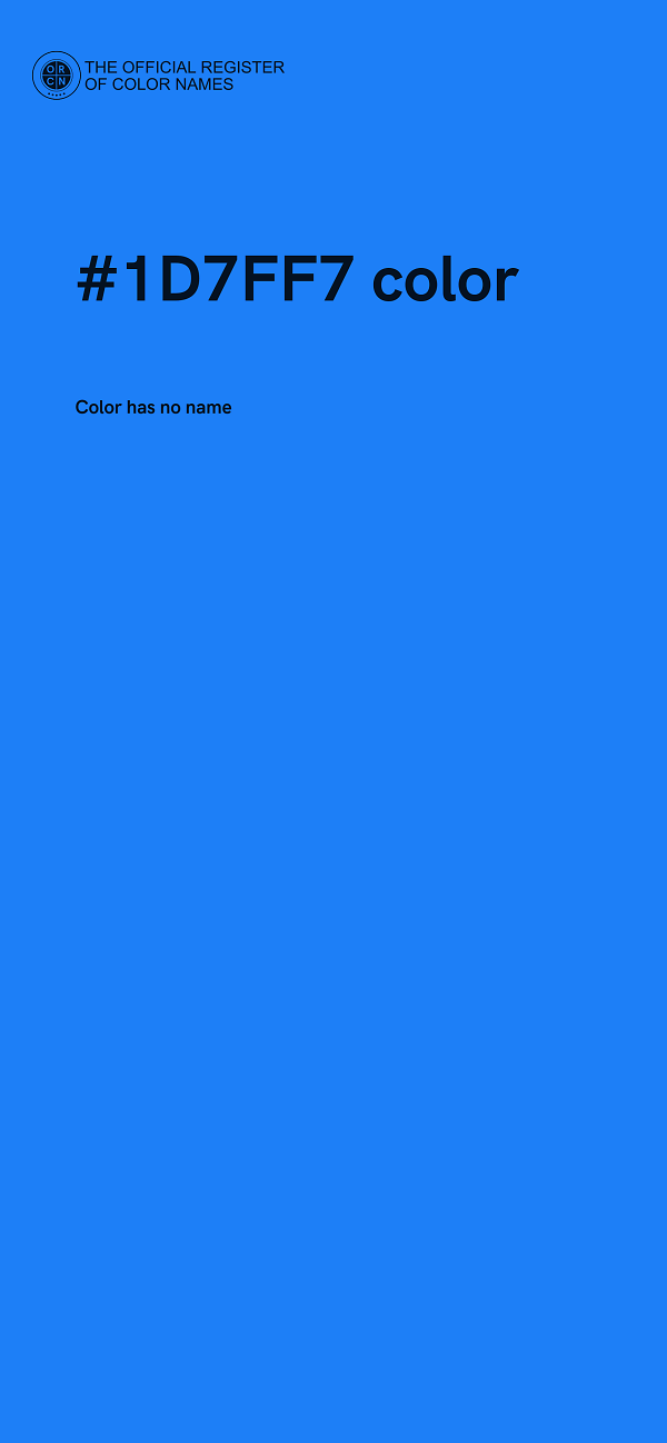 #1D7FF7 color image