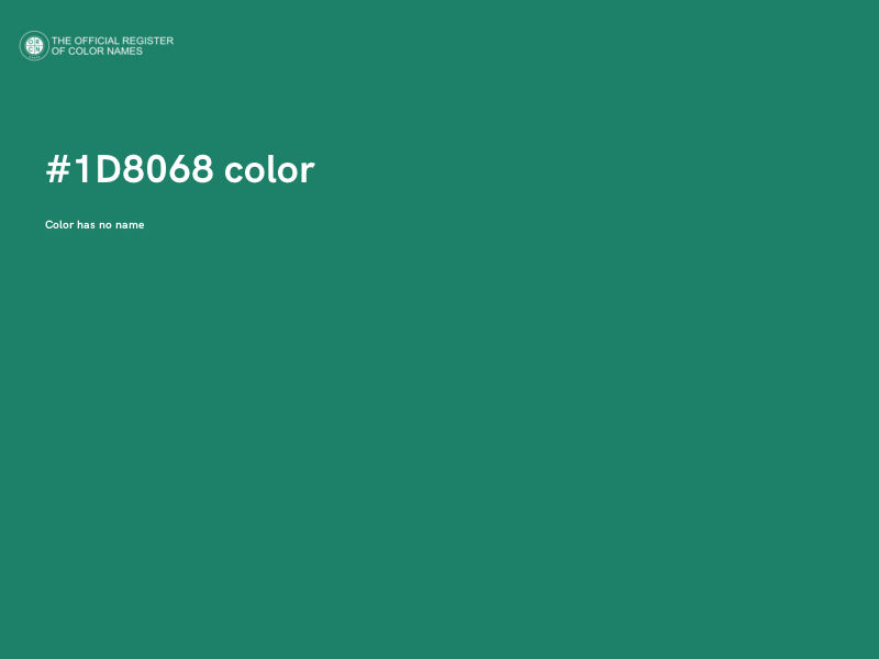 #1D8068 color image