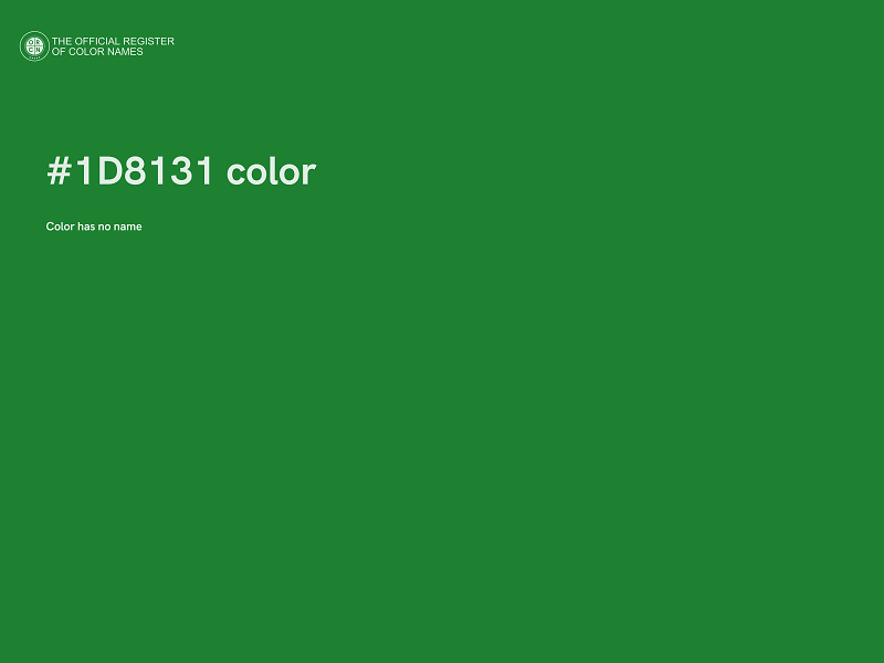 #1D8131 color image