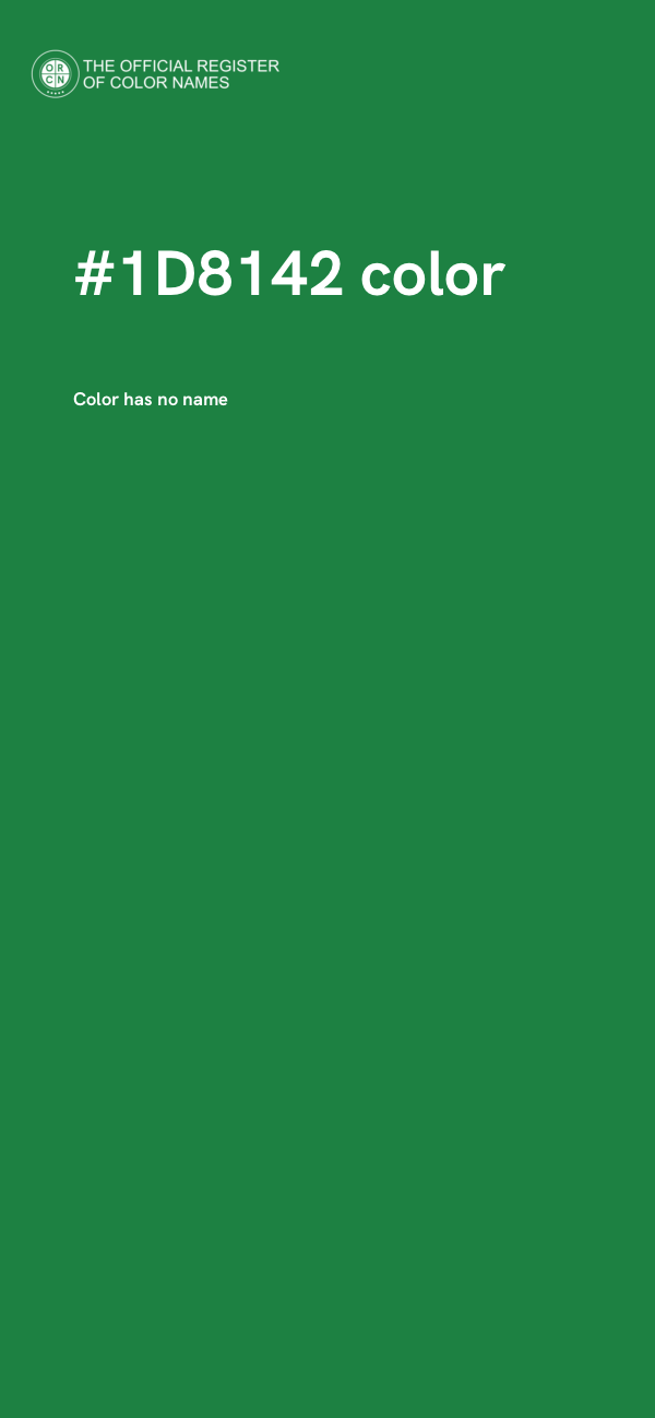 #1D8142 color image