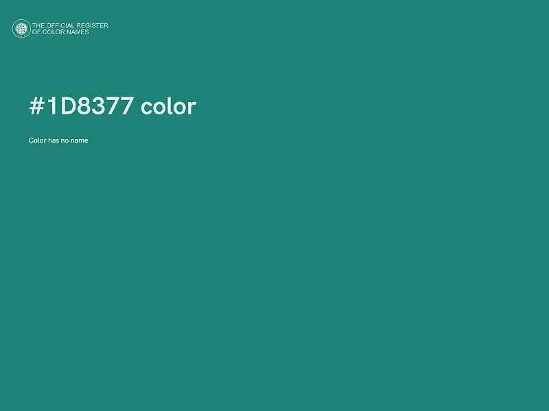 #1D8377 color image