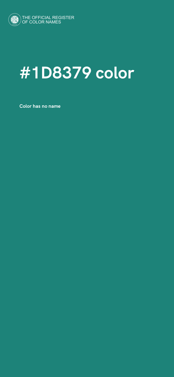 #1D8379 color image