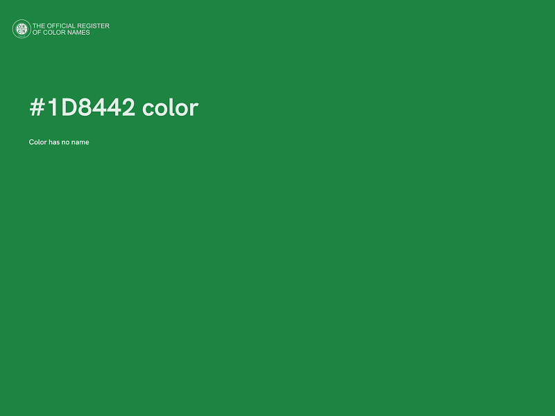 #1D8442 color image