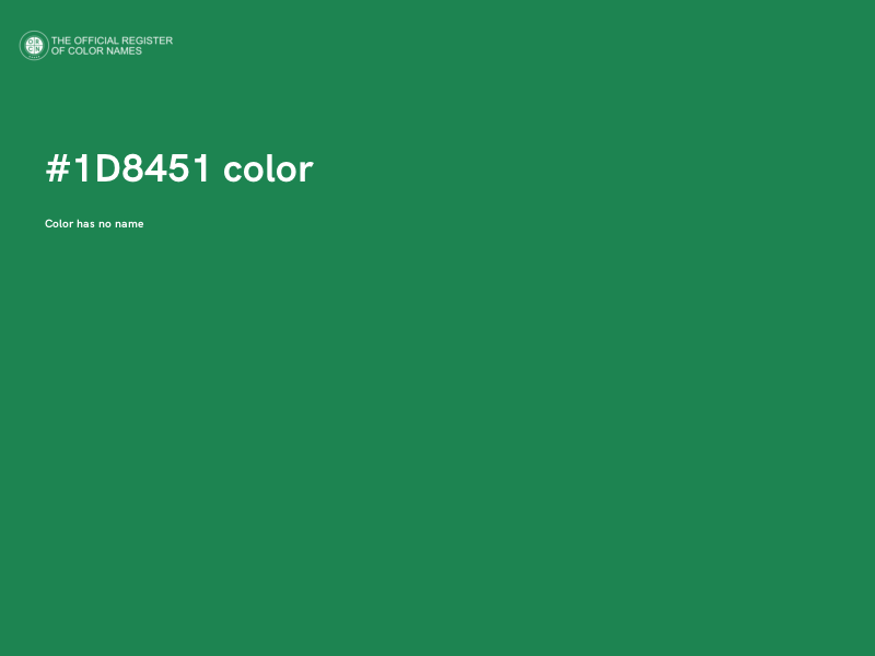 #1D8451 color image