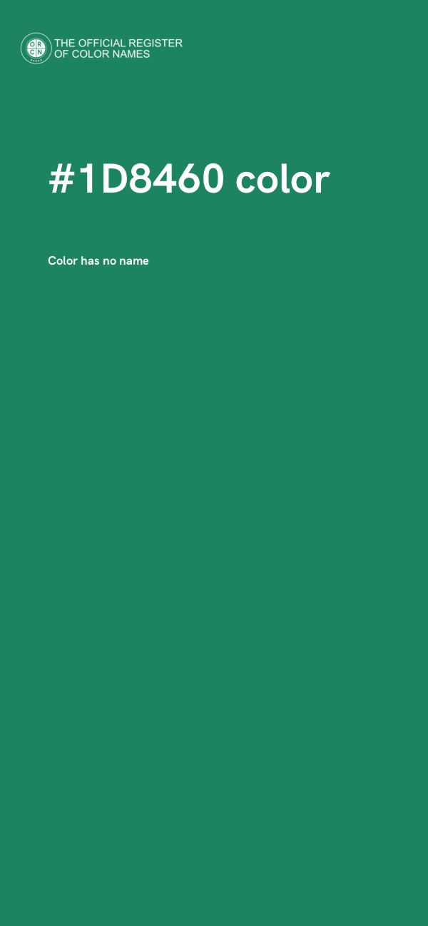 #1D8460 color image