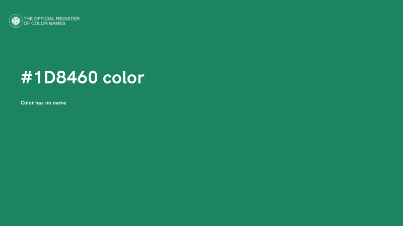 #1D8460 color image