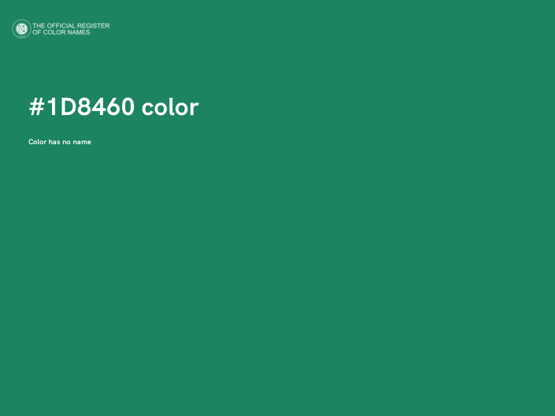 #1D8460 color image