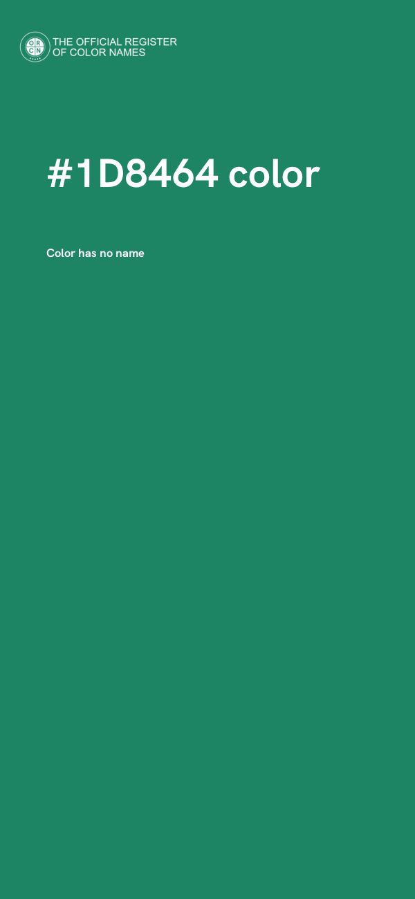 #1D8464 color image