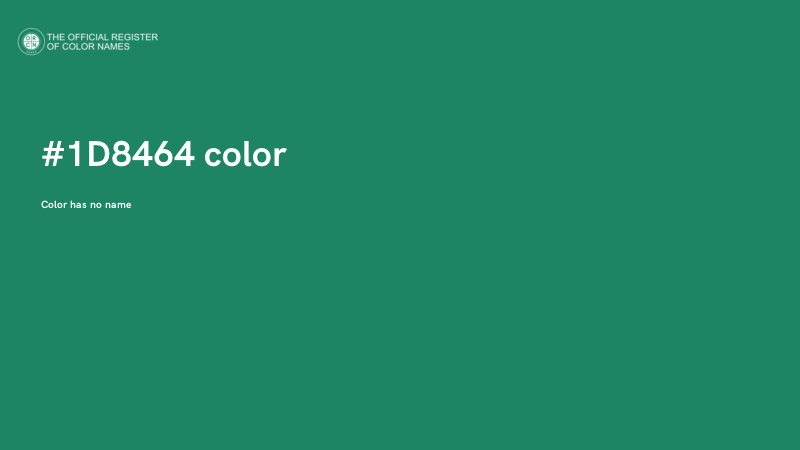 #1D8464 color image