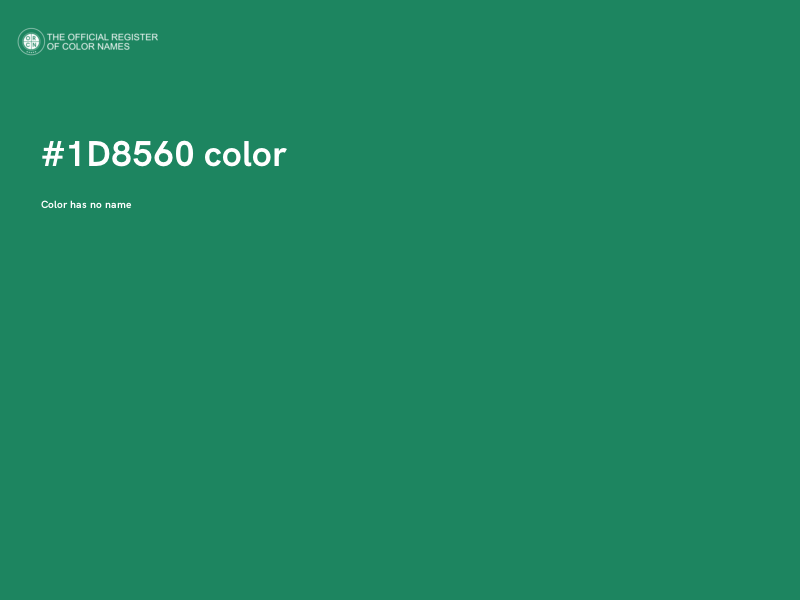 #1D8560 color image