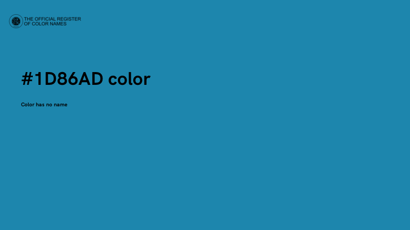 #1D86AD color image