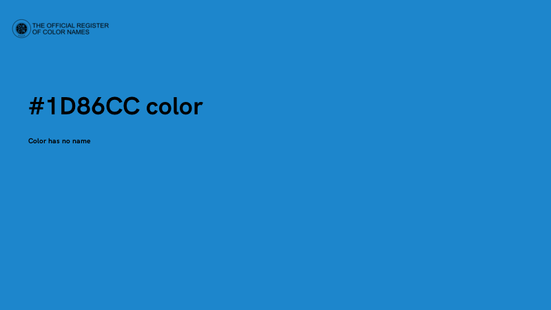 #1D86CC color image