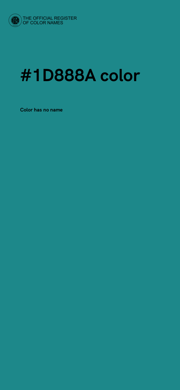#1D888A color image