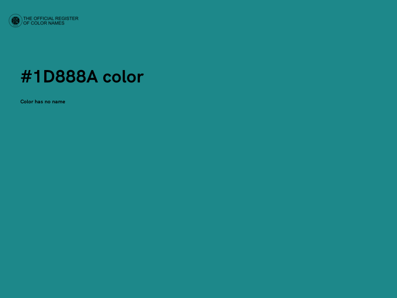 #1D888A color image