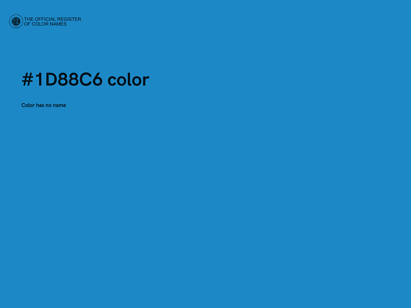 #1D88C6 color image