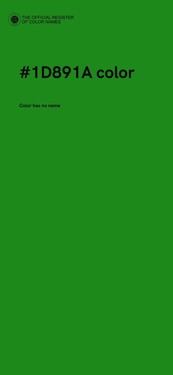 #1D891A color image