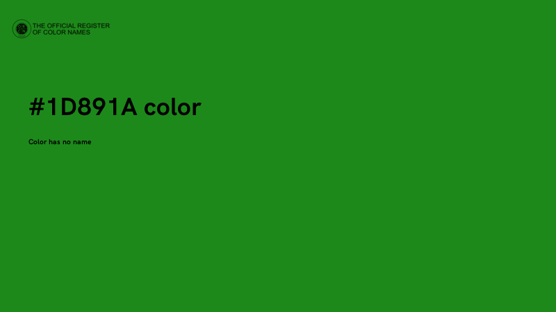 #1D891A color image