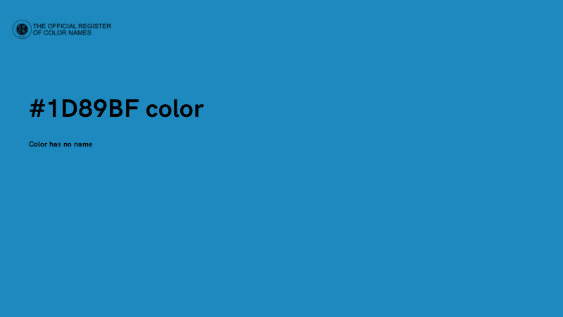 #1D89BF color image