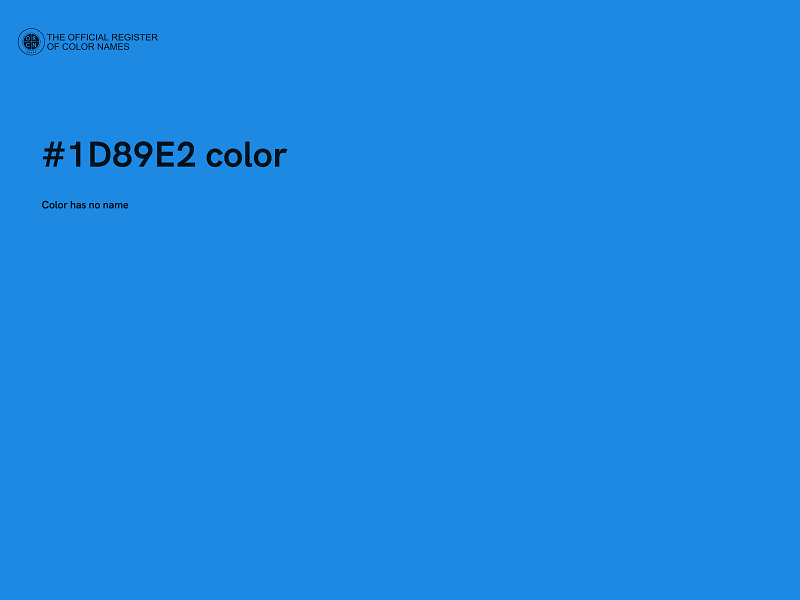 #1D89E2 color image