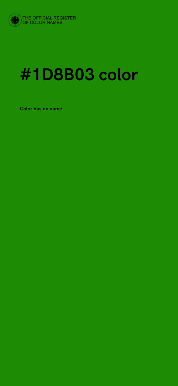#1D8B03 color image