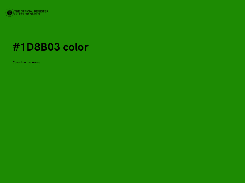 #1D8B03 color image