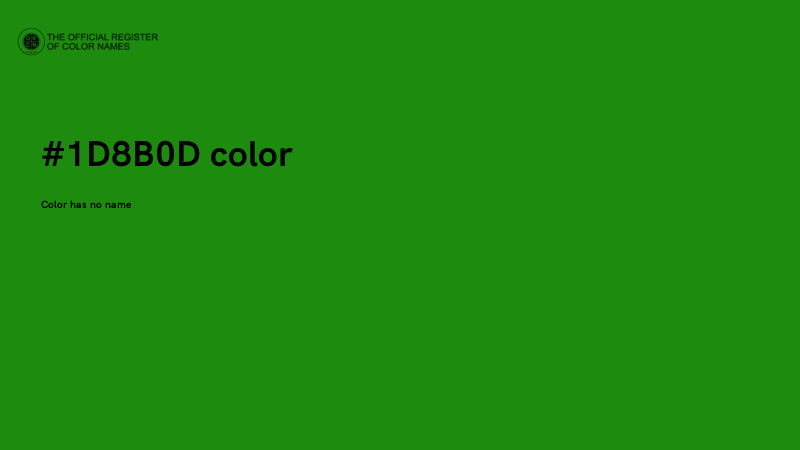 #1D8B0D color image