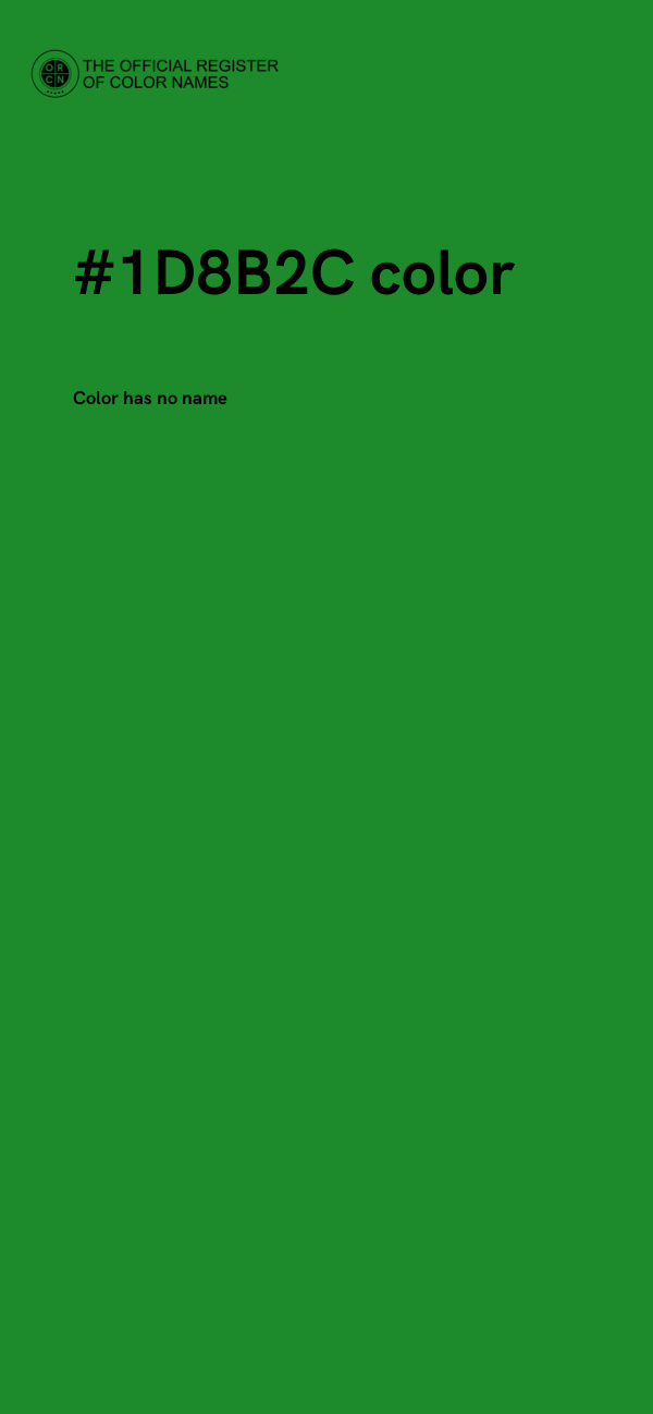 #1D8B2C color image
