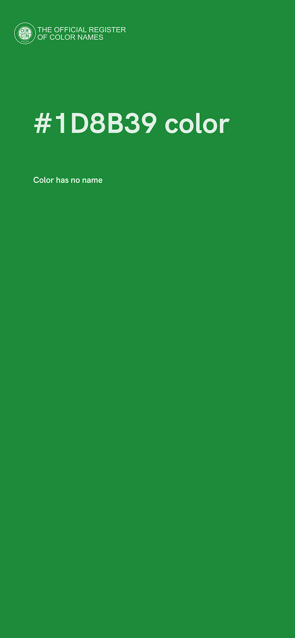 #1D8B39 color image