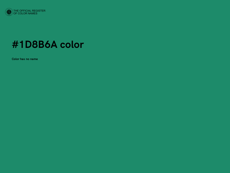 #1D8B6A color image
