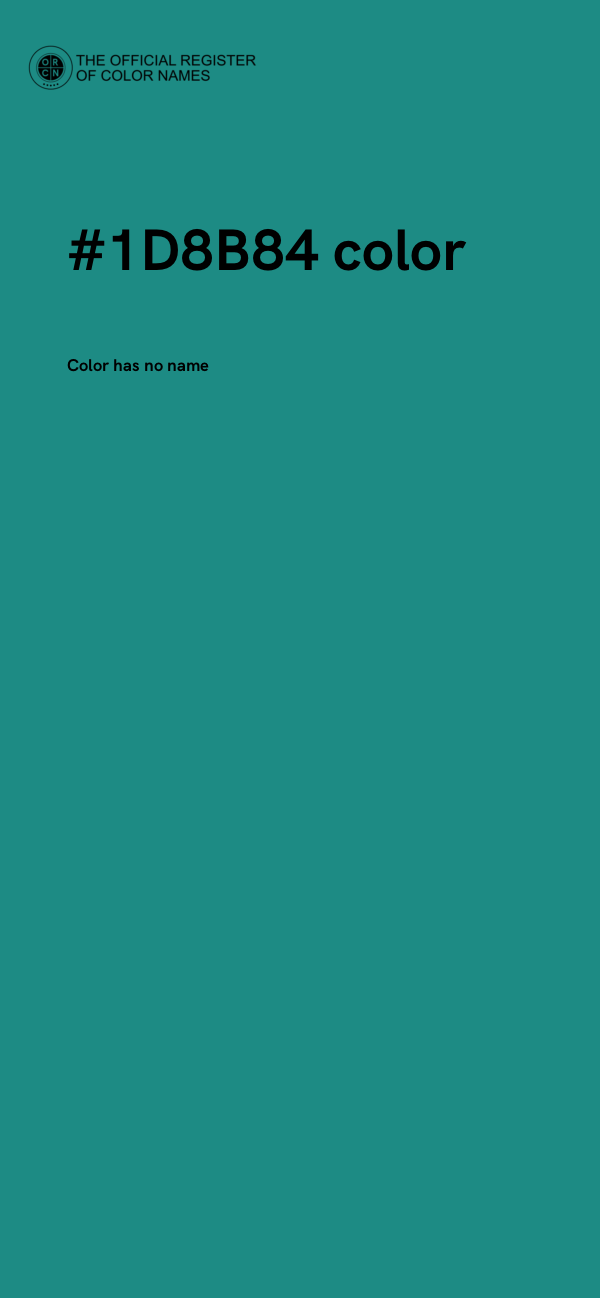 #1D8B84 color image