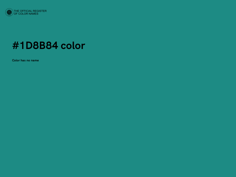 #1D8B84 color image