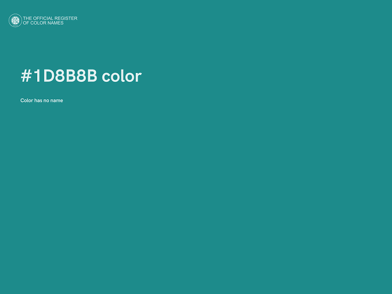 #1D8B8B color image