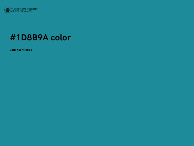 #1D8B9A color image