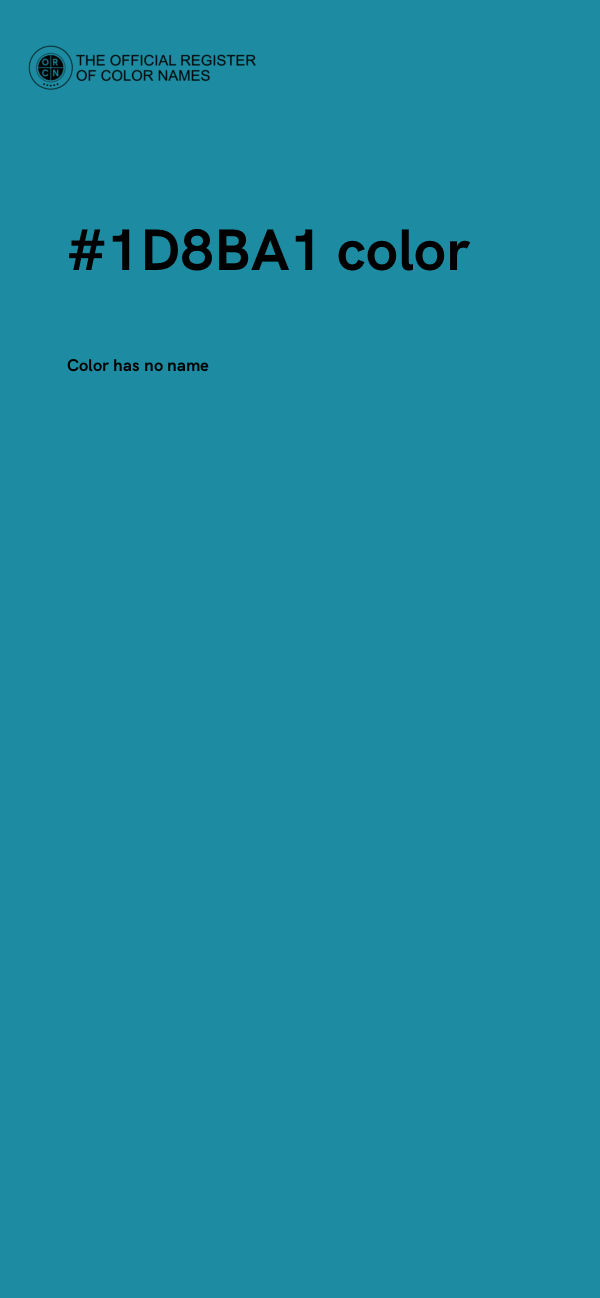 #1D8BA1 color image