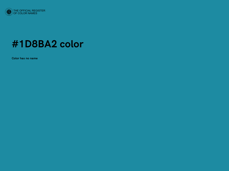 #1D8BA2 color image