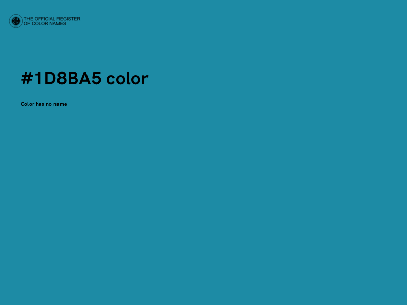 #1D8BA5 color image