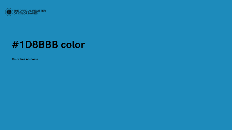 #1D8BBB color image