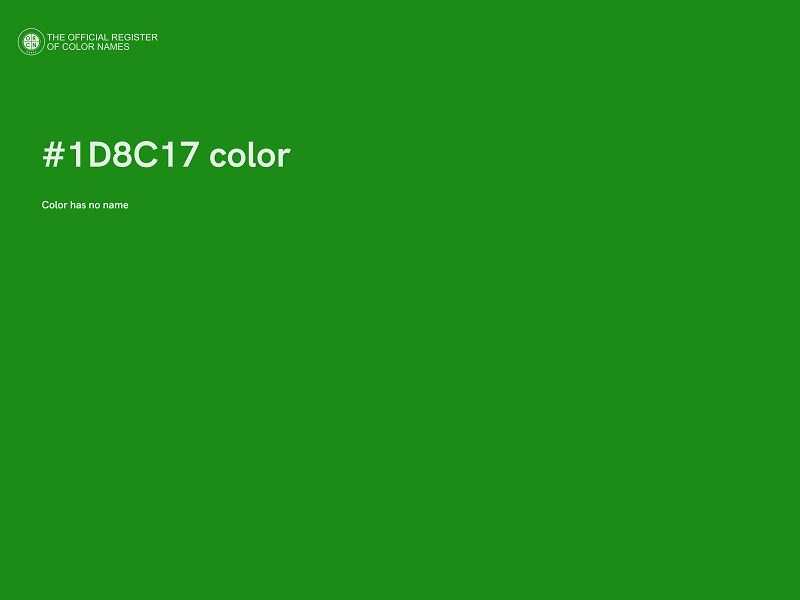 #1D8C17 color image