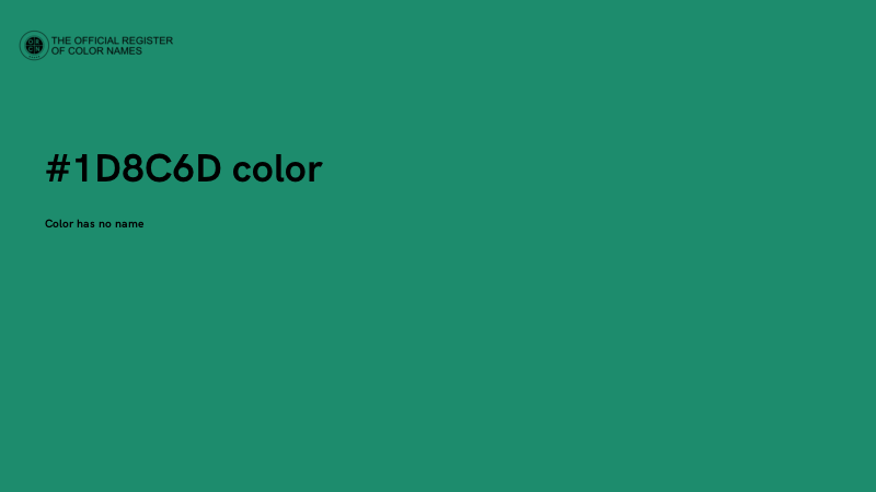 #1D8C6D color image