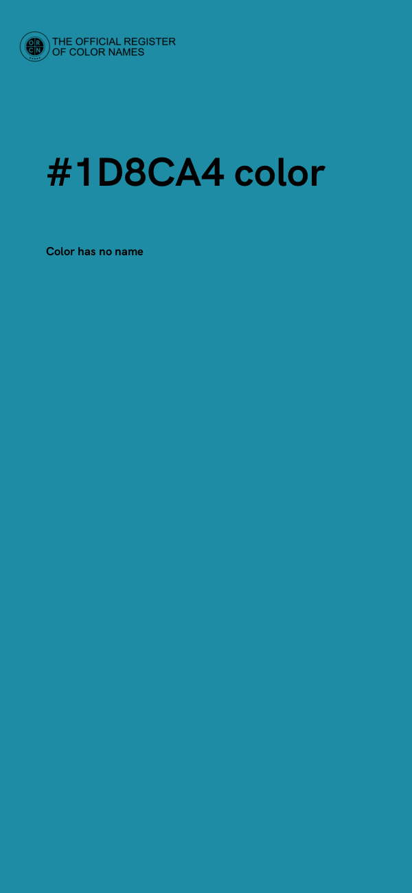 #1D8CA4 color image